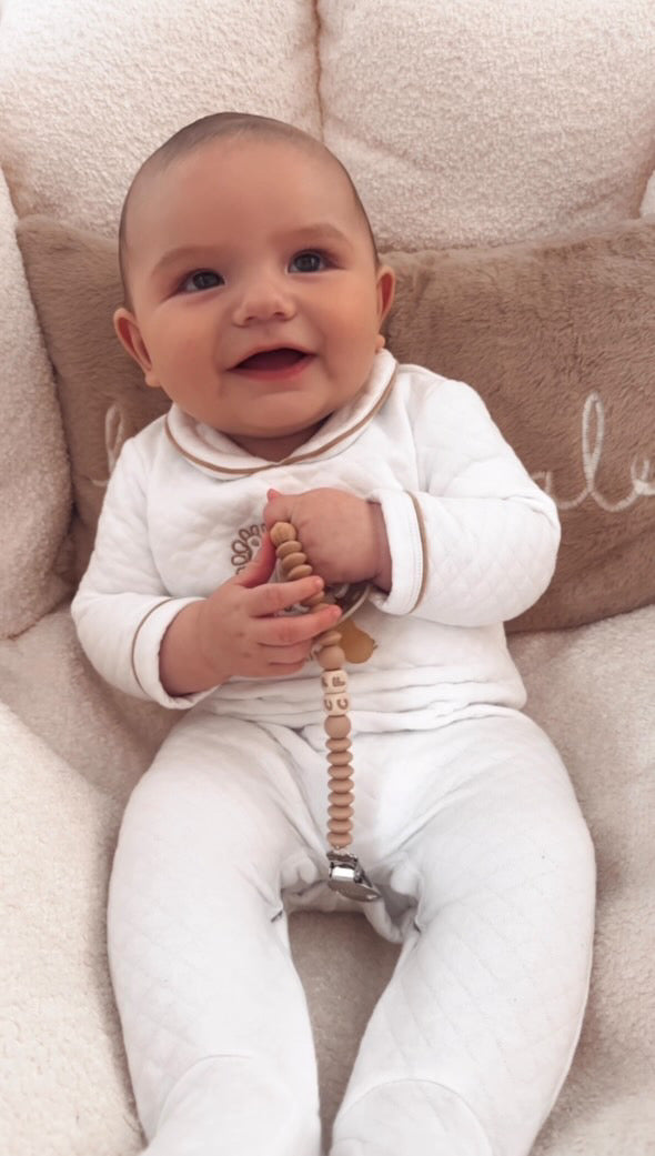 Personalised INITIAL Dummy Soother Clips