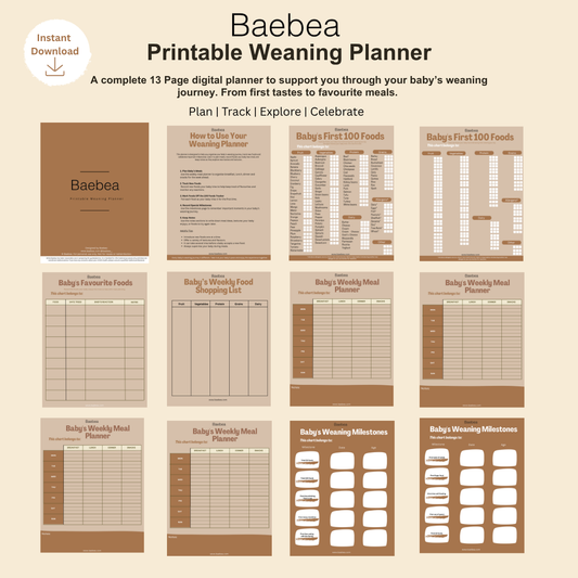 Printable Weaning Planner