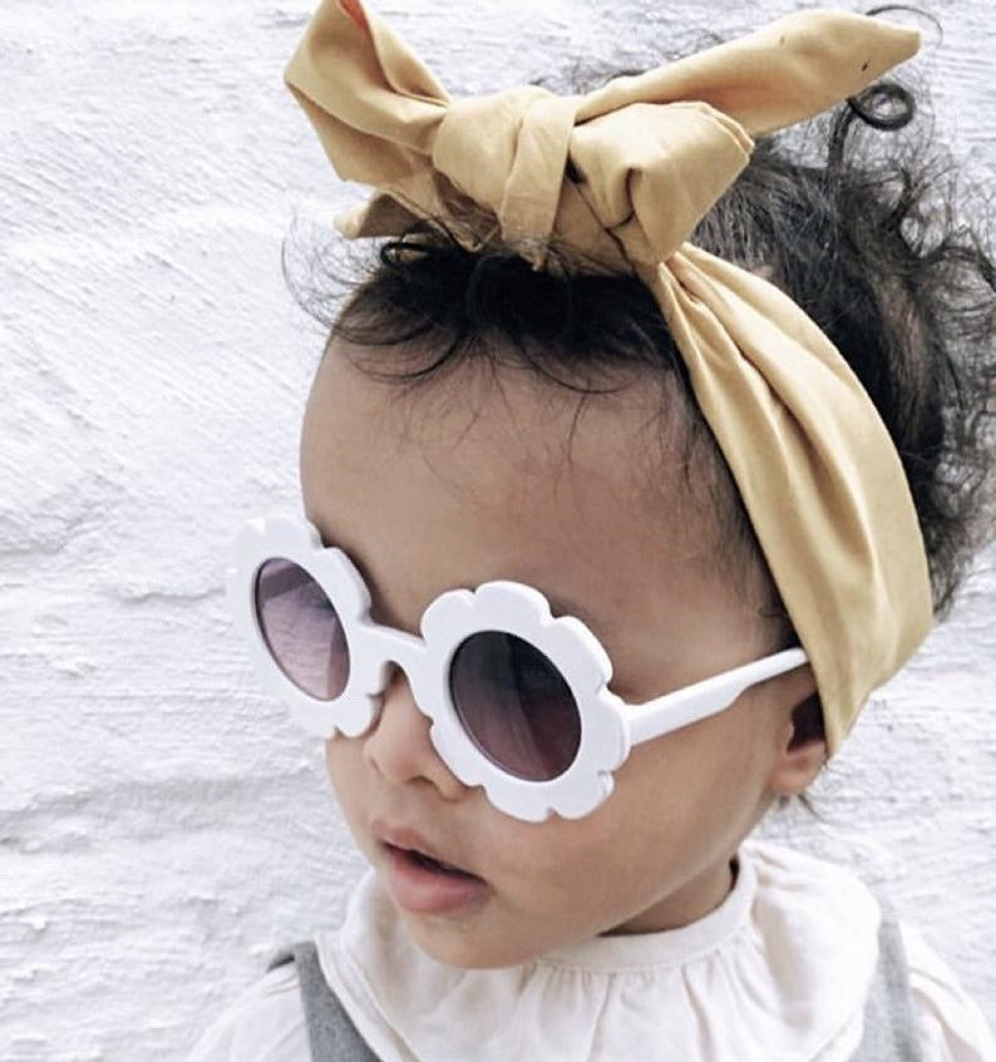 White Flower Sunglasses