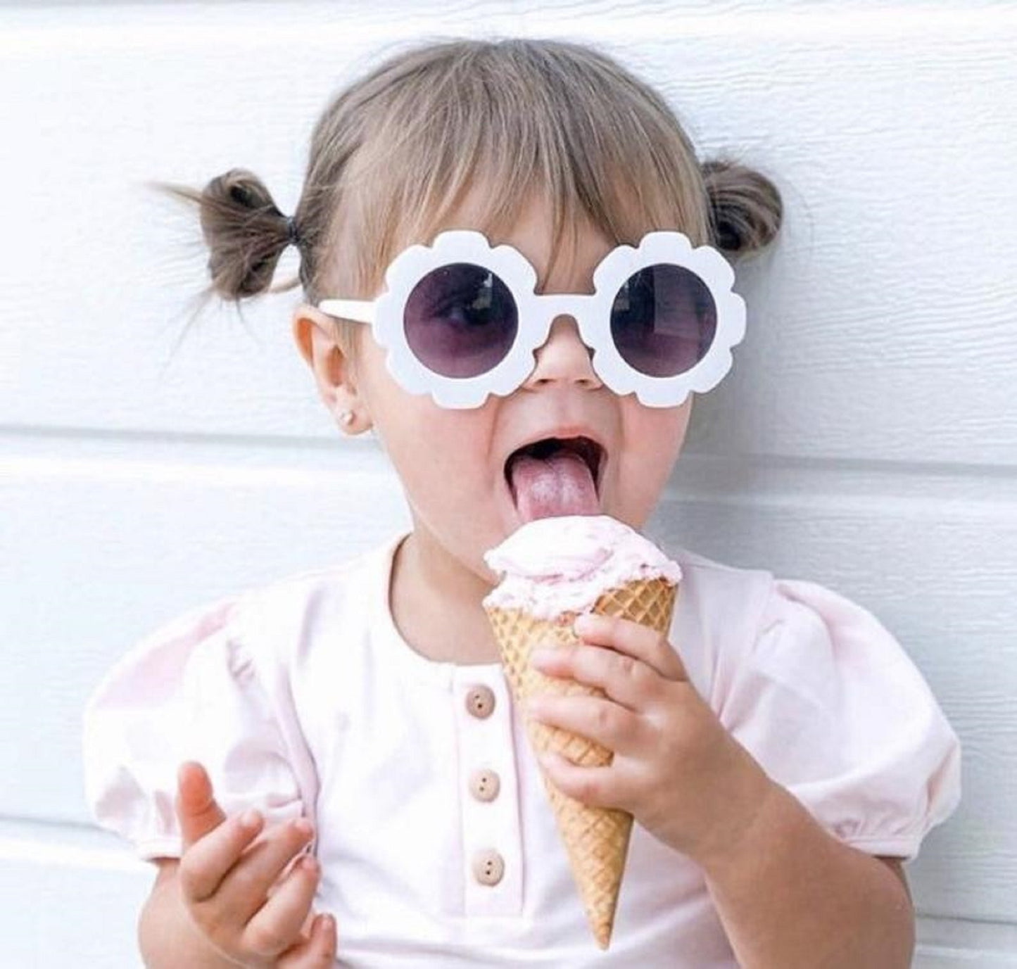 White Flower Sunglasses