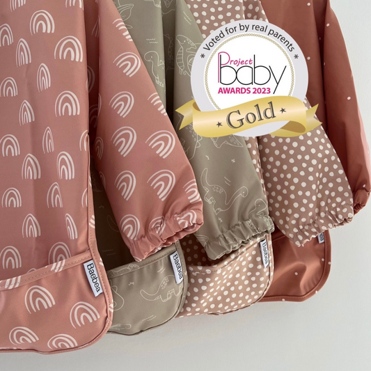 Long Sleeved Waterproof Weaning Bib