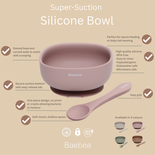 Silicone Suction Bowl & Spoon set