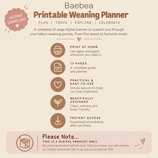 Printable Weaning Planner