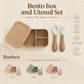 Silicone Bento Lunch Box & Utensils Bundle
