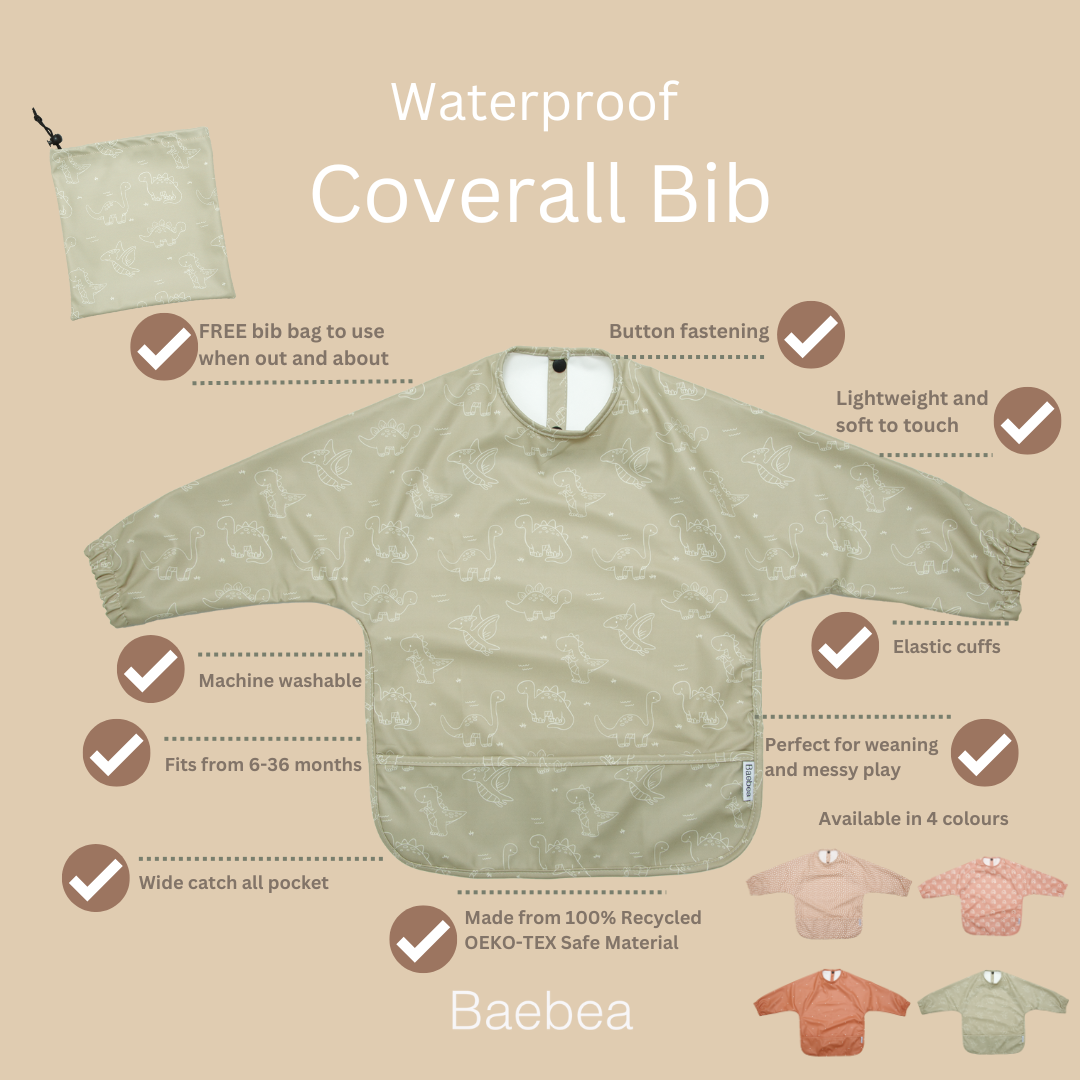 Long Sleeved Waterproof Weaning Bib