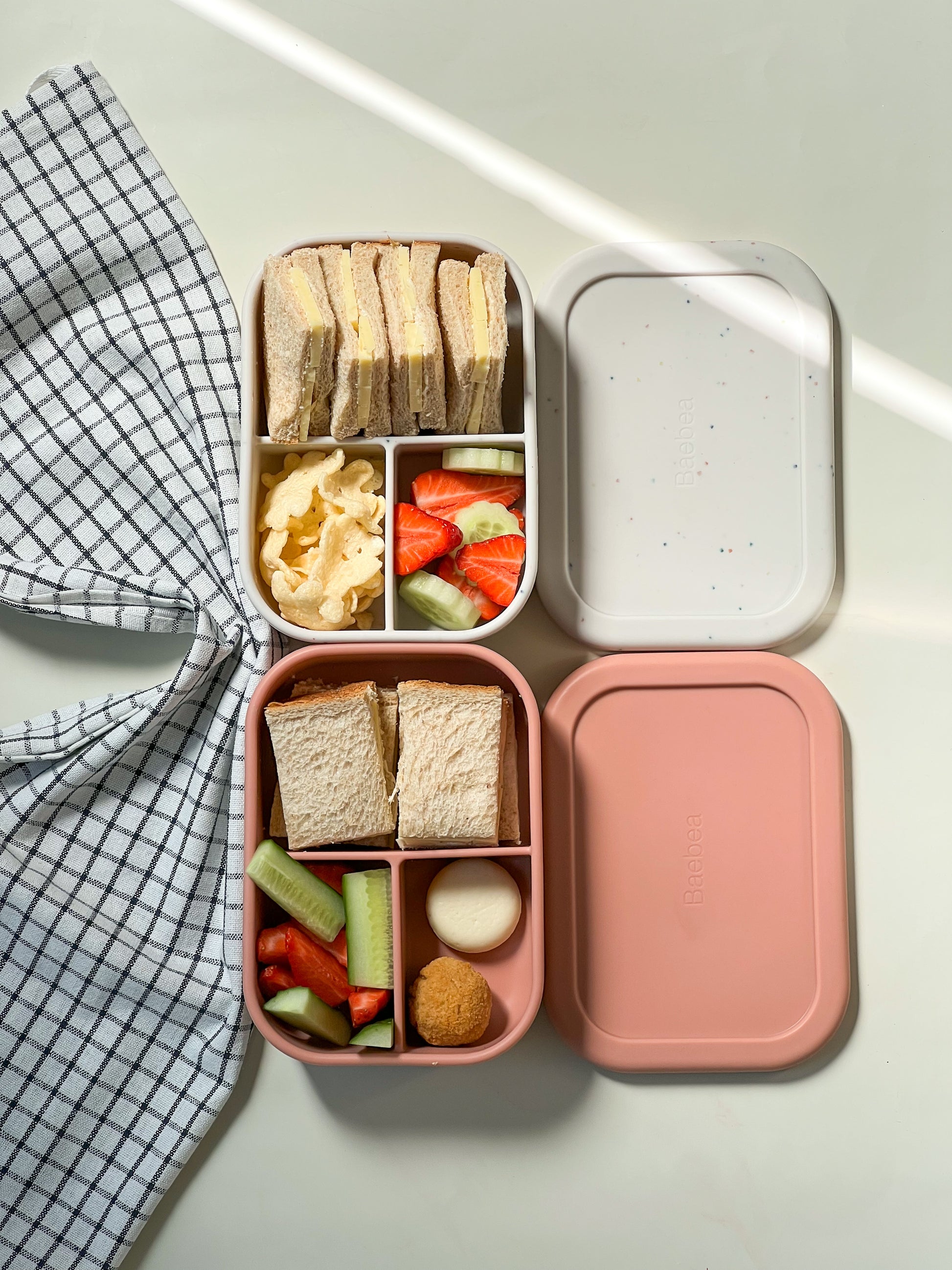 Silicone Bento Box Silicone Lunchbox Divided Lunch Box for -  Finland